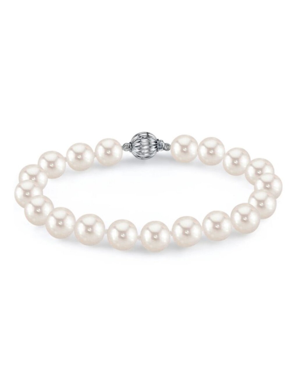 6.5-7.0mm White Freshwater Pearl Bracelet - AAA Quality